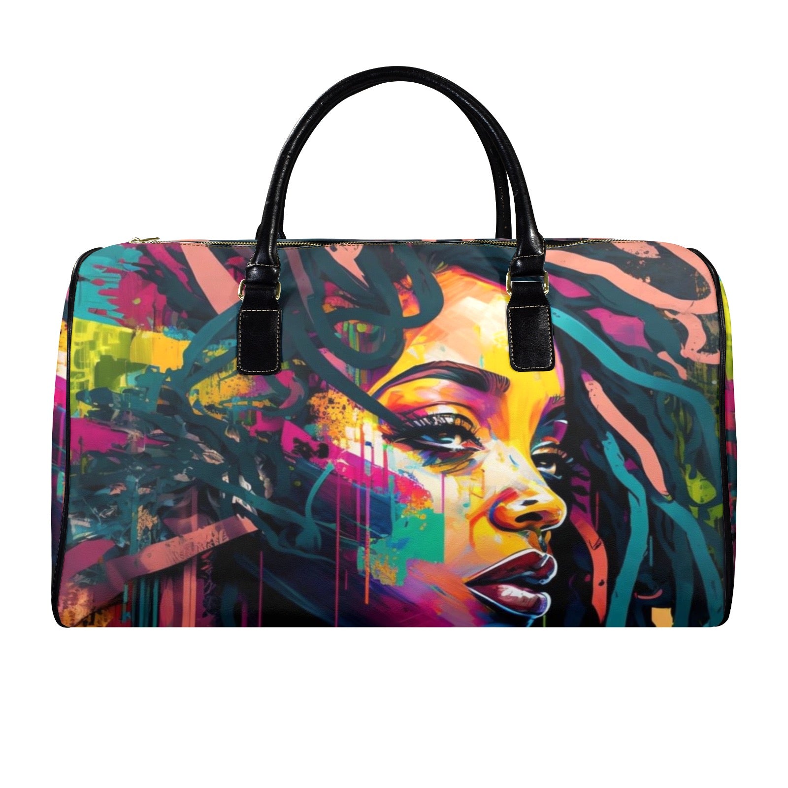 "Eyes Of the Beholder" Duffle in Vegan Leather