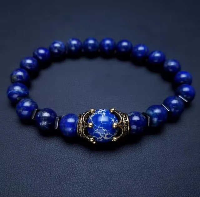 Royal Blue Crown Bracelet