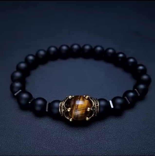 Onyx Tiger Eye Bracelet