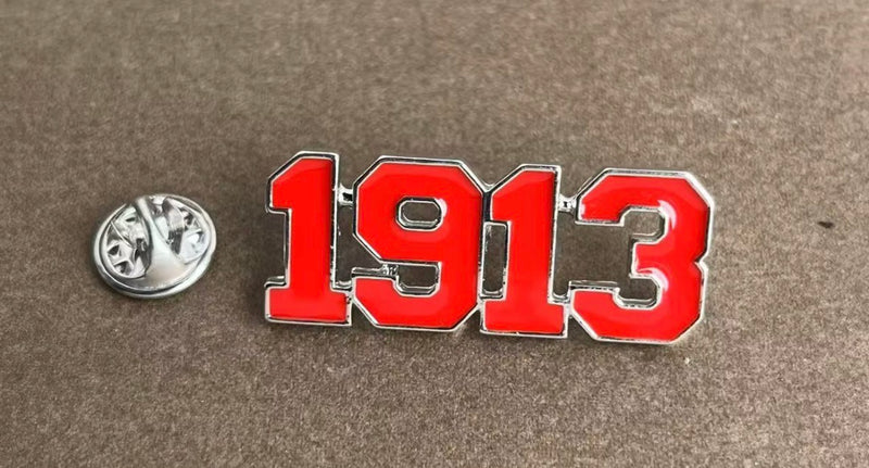 1913 Capped in Silver Brooch Pin