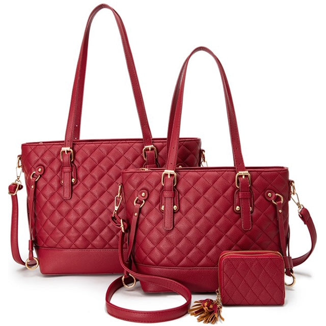 Wine Quilt Set 3-piece