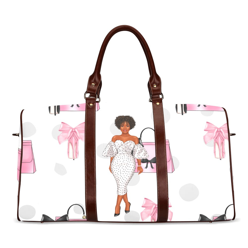 "Prim, Pink and Pretty" Canvas Duffle Bag