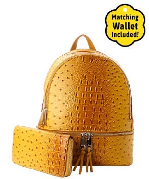 Mustard Backpack set