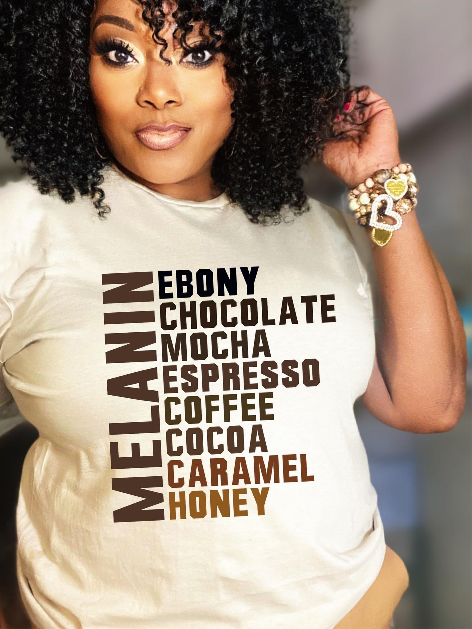 Melanin on Soft Tan Soft Tee