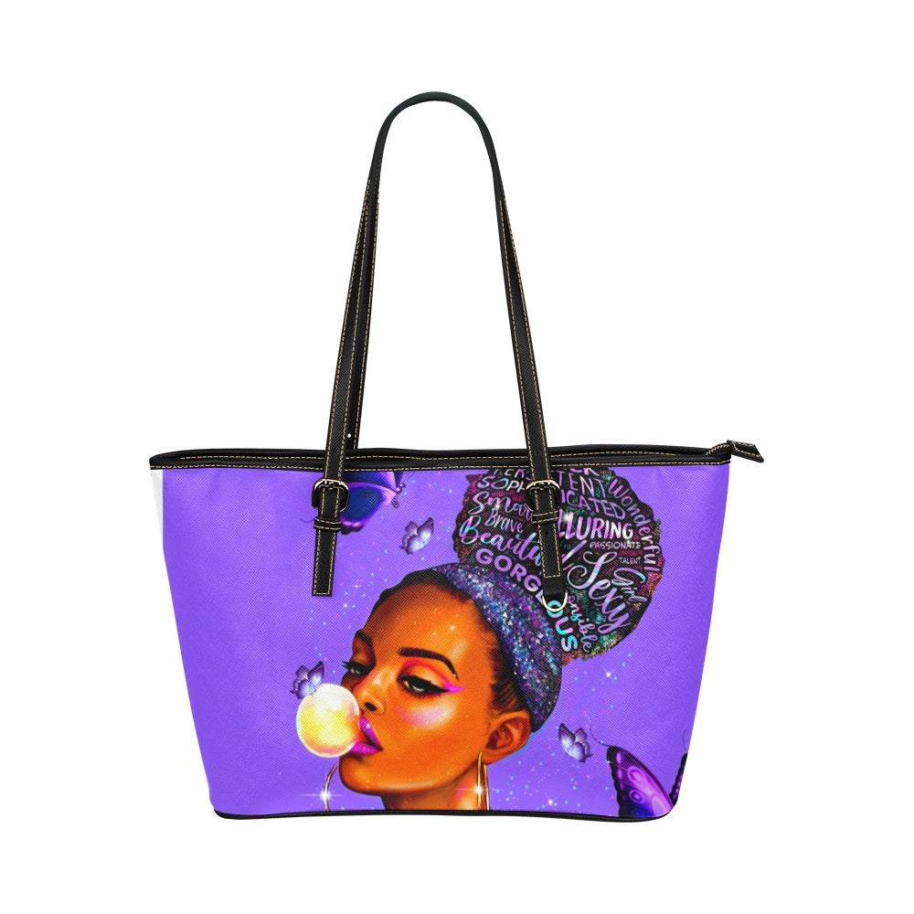 "Purple Thoughts" Large Tote