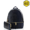 Navy Backpack with Wallet
